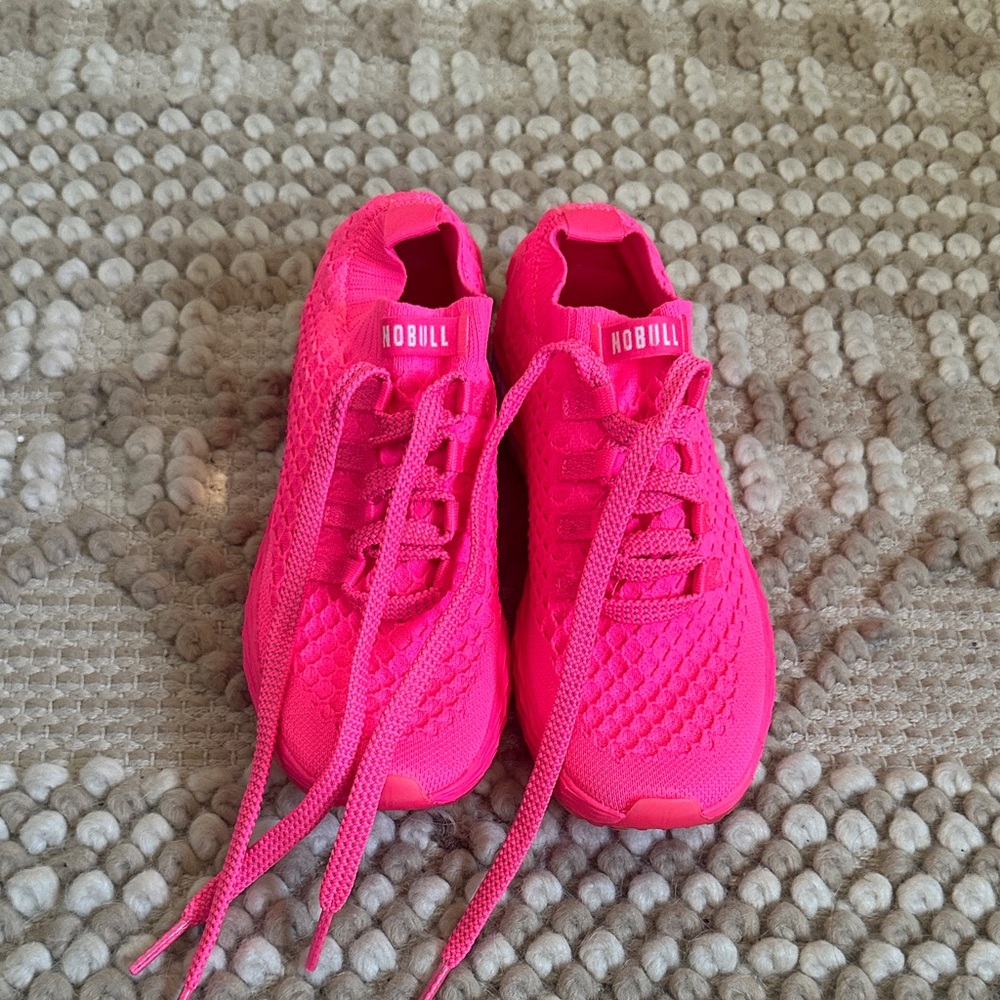 NoBull Pink Mesh Running Shoe Sneakers